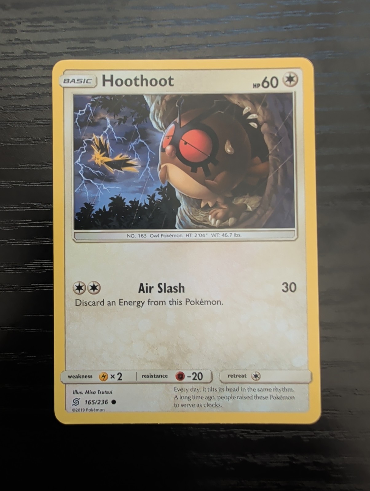 Hoothoot 165/236 Common Unified Minds Pokemon LP