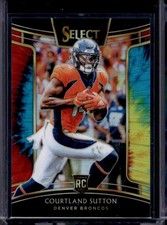 2018 Panini Select Concourse Tie-Dye Prizm 20/25 Courtland Sutton #76