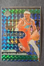 2024-25 Panini Mosaic - Give and Go Shai Gilgeous-Alexander #2 Green Mosaic...