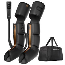 QUINEAR Advanced Cordless Full Leg Air Compression Massage, Leg and Foot Mass...