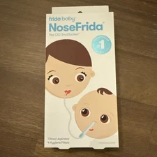 NoseFrida by Fridababy The SNOTSUCKER 1 Nosefrida & 4 Hygiene Filters Brand New!
