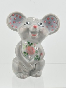 Fenton By Mosser Marble NFGS Mouse 2025 35th Anniversary HP by T. Mendenhall