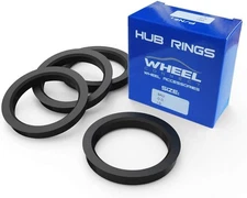 WHEEL CONNECT Hub Centric Rings, 73.1 to 60.1, Set of 4, ABS Plastic Hubrings, O