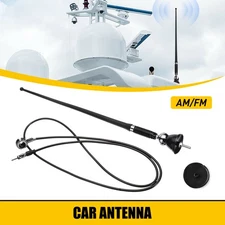 16" Universal Mount Swivel Base Car Radio Amplified AM/FM Signal Aerial Antenna