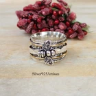 Solid 925 Sterling Silver Butterfly And Spinner Handmade Jewelry All Size AK9923