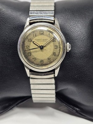 ERNEST BOREL NEUCHATEL VINTAGE SCREWBACK MAN WIND MILIT DIAL