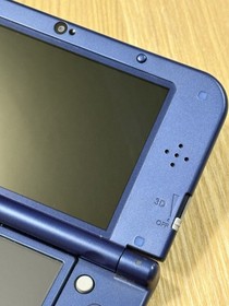 New Nintendo 3DS LL Metallic Blue Console Stylus Clean Screen Japan