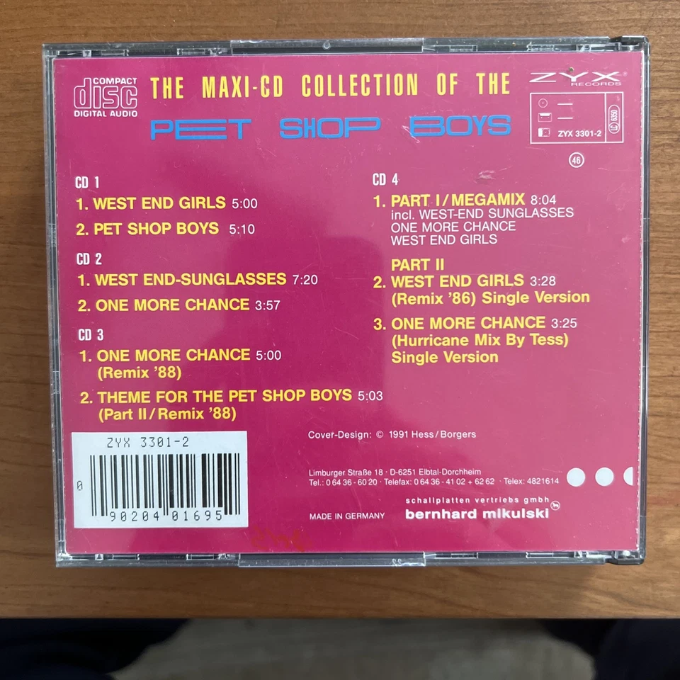 Pet Shop Boys The Maxi-CD Collection 9 Track 4 CD Set - Germany  out of print Foto 2 de 2