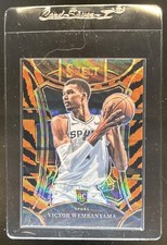 2023-24 Panini Select Victor Wembanyama Tiger Prizm RC Mezzanine SSP #311 Spurs