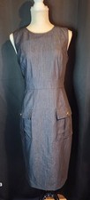 Chaps Size 10 Dark Gray Dress