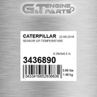 3436890 SENSOR GP-TEMPERATURE fits CATERPILLAR (NEW AFTERMARKET)