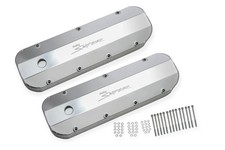 Holley 890002 Fabricated Aluminum Valve Covers 1965-2000 Chevy 396-454 With Brea Holley 890002 Fabricated Aluminum Valve Covers 1965-2000 Chevy 396-454 With Brea