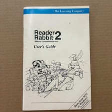 Vintage Reader Rabbit 2 Users Guide IBM DOS W...