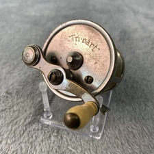 Antique Tripart #580 Fishing Reel AF Meisselbach 80 Yard Brass Casting USA R1