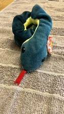 Ty Beanie Baby Hissy Snake Beanbag Plush Original Tag 1997 PE 4185 Gen 5
