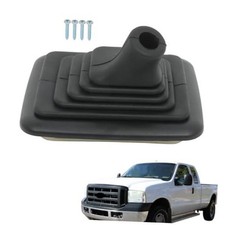 1PCS Black Manual Transmission Gear Shifter Knob Rubber Boot Replacement for