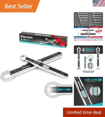 Multi-Function Adjustable Wrench Set - 44 Sizes, Dual Measurement
