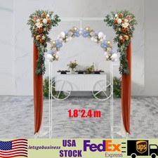 1.8 2.4m Wedding Arch Backdrop Stand Square Metal Balloon Arch Stand Decoration