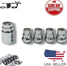 4pc Chrome M12x1.25 Anti-theft Wheel Lock Lug Nut Kit Fit Nissan Infiniti Models