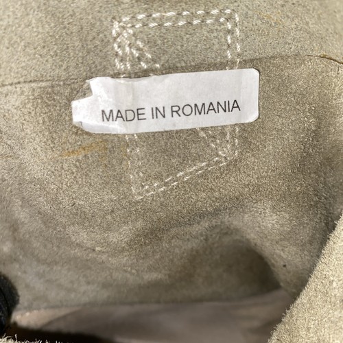Botas de Motociclista Sundance Verde Salvia Gamuza Envejecidas Hippie Boho Talla 39 - Imagen 8 de 15