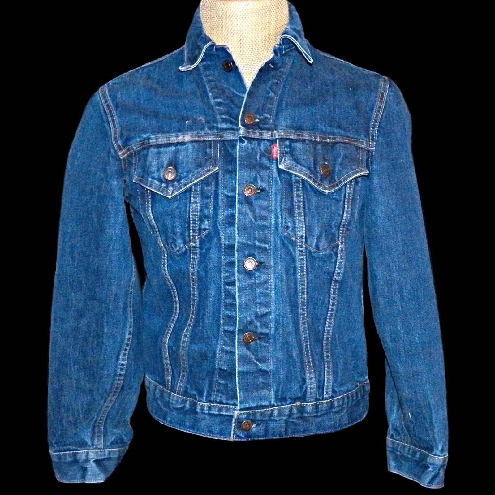 Genuine 70s Levis Denim Big E Type III 70505 0217 Trucker Jacket 38 526  Buttons | eBay