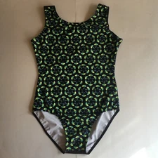 Destira Umbrella Leotard AM Gymnastics Charity Choice Blue Green Tank Leo