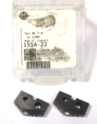 2x AMEC Bohrkrone Bohrereinsatz HSS 151A-22 Ø22 #1 T-A S.Cobalt Neu H53801