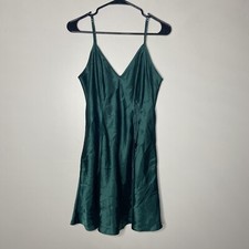 Fredericks Of Hollywood Dark Green Night Gown Slip Dress L