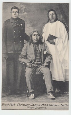 Indianer Mission,Native Blackfoot Christian Missionaries to Blood Indian ~1915