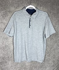 Royal Robbins Polo Shirt Mens Size Large Standard Fit Gray Merino Wool Polyester