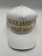 Official MAGA Trump Cali Fame 2024 White Snapback Hat Cap Made in USA