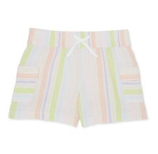 WONDER NATION Girls Size XL 14-16 Plus Pull-On Drawstring Short Stripe