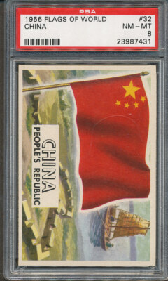 1956 Topps Flags Of The World #32 China PSA NM-MT 8 *7431 | eBay
