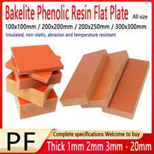 Bakelite Phenolic Resin Flat Plate Sheet Insulated Panels Thick 1mm-20mm For PCB
