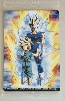 Carte Dragon Ball Itajaga Volume 6-21 R Majin Vegeta & Trunks Japonais Blister - Photo 1/2