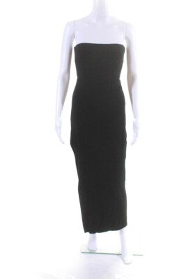 black strapless pencil dress Martha Strapless Midi Dress – SEROYA main image 0
