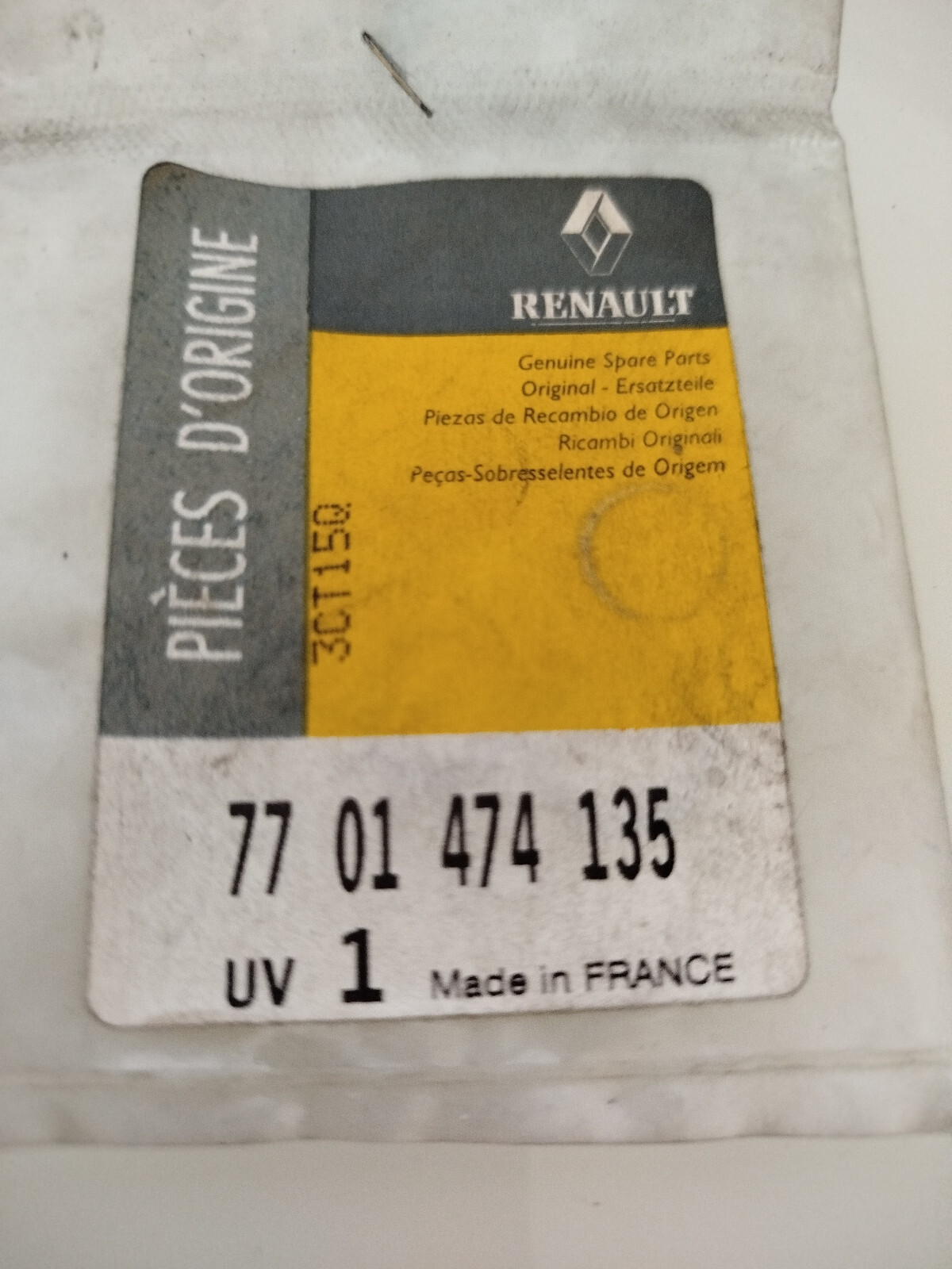 Joint rond injecteur 7701474135 origine Renault pour moteur dCi Clio Megane