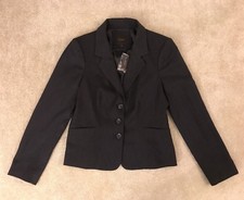 New NWT The Limited Collection Charcoal Gray Blazer Jacket Women s 10 3 Button