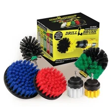 Variety Multi-Pack Drill Brush Attachments for Cleaning Car, Truck, Carpet, Boat