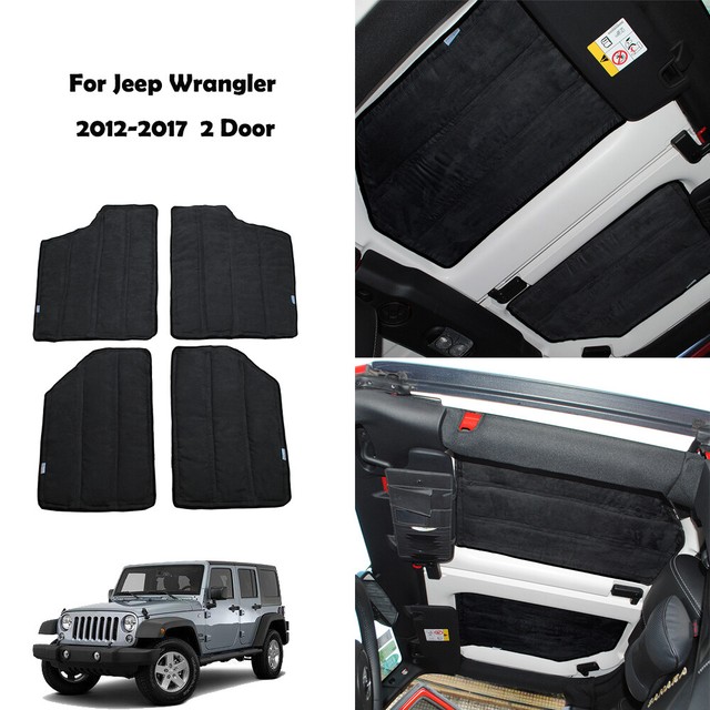 Car Hardtop Sound Insulation Cotton Kit For Jeep Wrangler JK 20122017