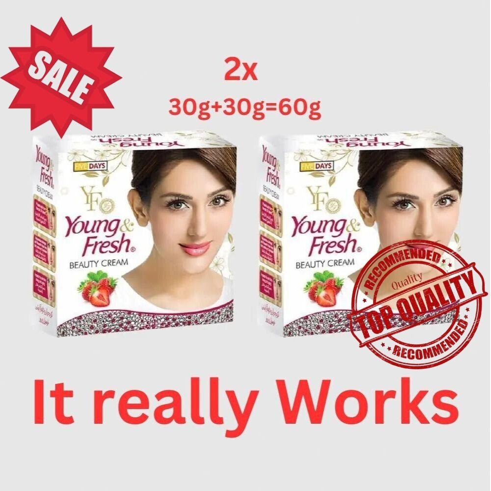 2 cremas faciales de belleza joven y fresca, crema blanqueadora, crema blanqueadora de la piel, cara cr