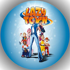 Tortenaufleger Geburtstag Party Tortenbild Fondant - Oblate Lazy Town P1