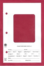 50 UniSafe #3 Dealer Sales Cards White with Window Fit 7"x 9" 3-ring Binder
