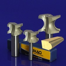 1/2" & 1/4" Shank Bull nose router Bit Half Round Side Cutter