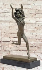 Original Jean Patoue Original Art Deco Bronze Sculpture Hot Cast Figure