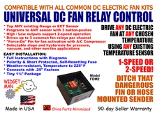 1-2 SPEED ELECTRIC FAN RELAY CONTROL, use EXISTING sensor at YOUR temperature!