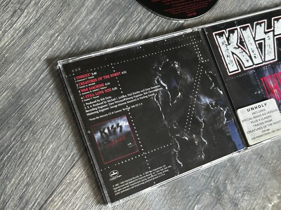KISS CD Unholy Maxi Single PROMO Hype Sticker Creatures REVENGE