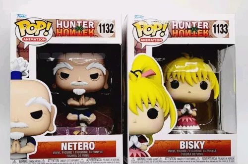 Funko Pop! Hunter x Hunter Netero #1132 & Bisky #1133 Vinyl Figures 