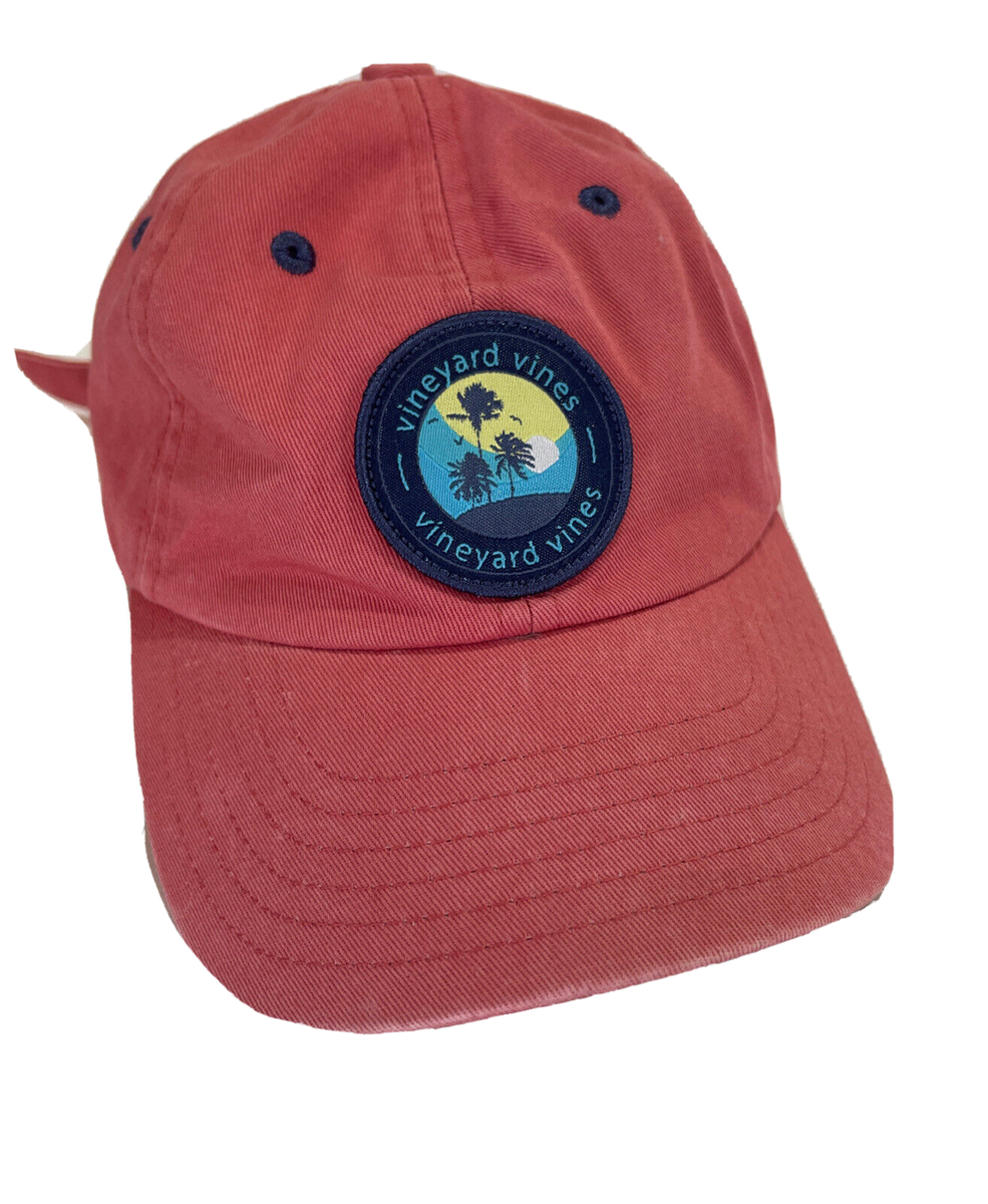 Vineyard Vines Hat Adult OS Adjustable Strap Back Salmon 