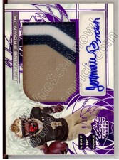 jermaine brown rookie rc draft auto jersey patch uab blazers college 3C #/10